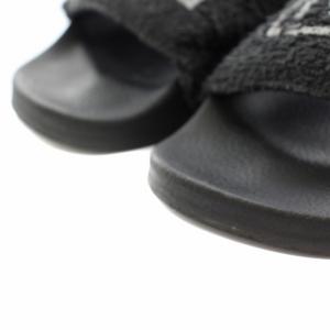 N°21 パイルサンダル シャワーサンダル レザー ラバー 38 24.5cm 黒 ブラック /YT