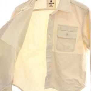 Snow Peak ワークシャツ コットンジャケット 長袖 2 アイボリー SH-19SU203 /YM