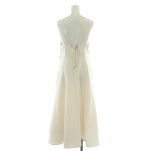 PROPORTION BODY DRESSING プロポーションボディドレッシング エンブロイダリーマーメイドキャミワンピース フレア ミモレ ロング 刺繍 M アイボリー 121-3240917