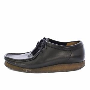 Clarks ワラビーシューズ レザー 9.5 27.5cm 黒 /TK