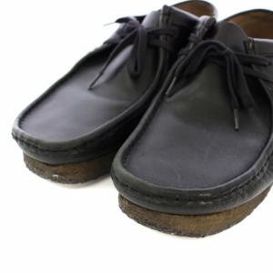 Clarks ワラビーシューズ レザー 9.5 27.5cm 黒 /TK