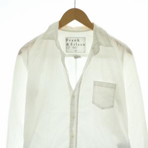 Frank&Eileen フランクアンドアイリーン シャツ 長袖 スキッパー S ホワイト 421070089-1110 /NQ