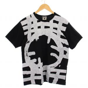 CDG Tシャツ 半袖 クルーネック ロゴ プリント XXL 黒 ブラック