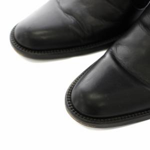 LOEWE ロングブーツ アナグラム スエード レザー 36.5 ブラック