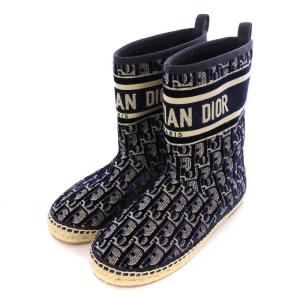 Christian Dior VELVET OBLIQUE ムートンブーツ 36.5