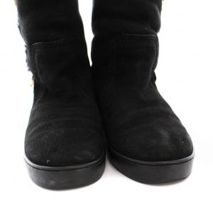 LOUIS VUITTON ロング ムートンブーツ 37 ブラック