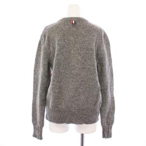 THOM BROWNE ニット プルオーバー トリコロール ウール 0 グレー MKA240A
