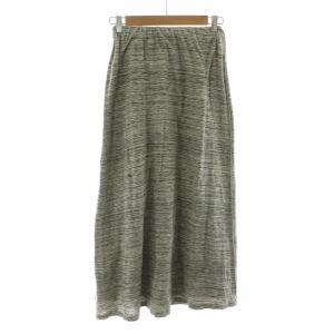 イージースカート ロング 柄 M グレー J0102US731 /NQ