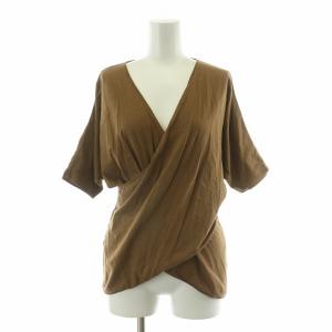 カットソー 半袖 Vネック M ブラウン J0102UB511 /NQ