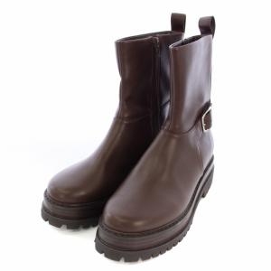 22AW エンジニア ショート ブーツ M 23.5cm 茶 ブラウン /TK