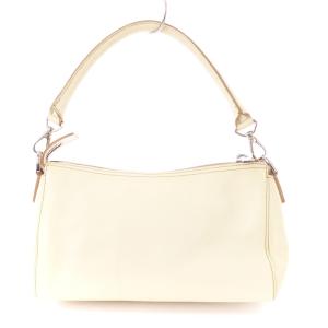 HIROFU ハンドバッグ レザー アイボリー /MM