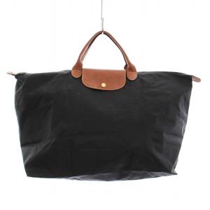 ル プリアージュ LE PLIAGE トラベルバッグ ナイロン レザー ハンドバッグ L 黒 1624089001