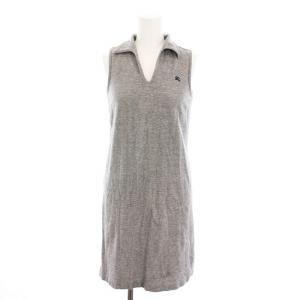 ノースリーブ ワンピース ミニ コットン M グレー FL587-286 /YM