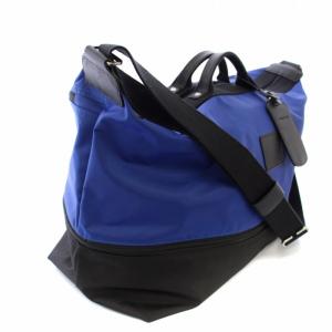 Longchamp ボストンバッグ ショルダーバッグ トートバッグ 2WAY 青 黒 /TK