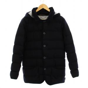 ダウンジャケット ウール フード付き アウター 38 ダークネイビー G152APDO0023DG /YM