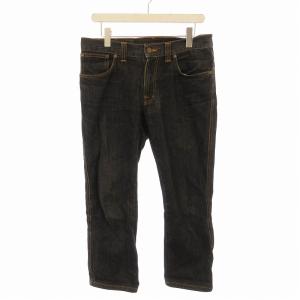 デニムパンツ ジーンズ テーパード 黒 ブラック /EE