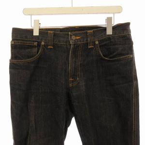 Nudie Jeans デニムパンツ ジーンズ テーパード 黒 ブラック /EE