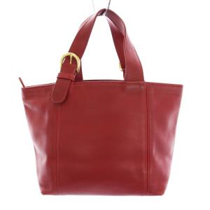 COACH オールドコーチ レザー トートバッグ ハンドバッグ 赤 4133 /YM