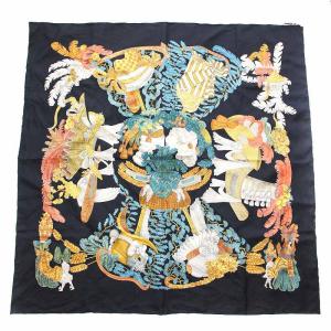 HERMES スカーフ カレ 90 chapeau シルク マルチカラー