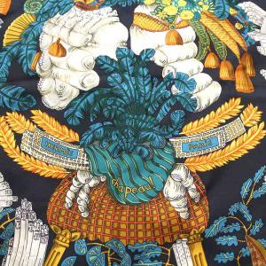 HERMES スカーフ カレ 90 chapeau シルク マルチカラー