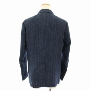 DESIGNWORKS イージースーツ セットアップ 上下 テーラードジャケット シングル 48 パンツ スラックス 46 紺