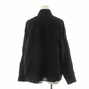 Deuxieme Classe 24SS Linen シャツ ブラウス 長袖 麻 リネン F ブラック 24050500703010 /NQ