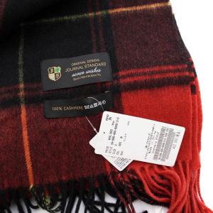 JOURNAL STANDARD 24AW Cashmere ストール マフラー チェック F 赤 黒 24098400800030 /YM