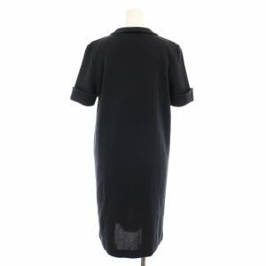 FOXEY BOUTIQUE ニットワンピース ひざ丈 半袖 40 紺 ネイビー 8267 /YT