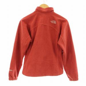 THE NORTH FACE WINDWALL フリースジャケット ジップアップ ロゴ刺繍 赤 レッド /KU