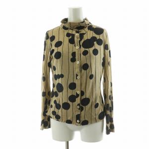 49AV. junko shimada セットアップ 3点セット アンサンブル フレアスカート カットソー カーディガン 長袖 ひざ丈 柄 38