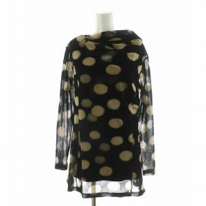 HIROKO BIS チュニック 長袖 ドット インナー付き 9 ラック ベージュ RBKAX-50230 /NQ