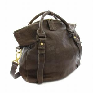 Dakota ハンドバッグ ショルダーバッグ 2way レザー 茶 ブラウン /YT