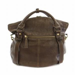 Dakota ハンドバッグ ショルダーバッグ 2way レザー 茶 ブラウン /YT