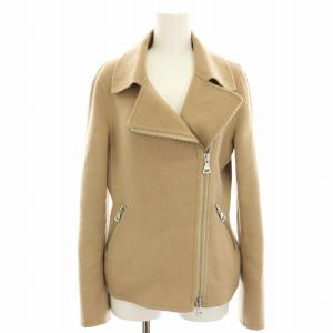 CHEAPANDCHIC ライダースジャケット ダブル ウール 布製 ベージュ A06076115 /HN