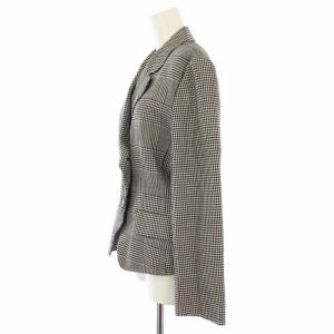 Christian Dior ヴィンテージ テーラードジャケット グレンチェック 11 黒 白 MDI5M0300 /TK