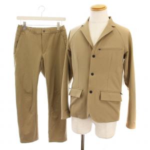 エディフィス EDIFICE ブレスサーモ トラベルジャケット パンツ セットアップ 上下 S ベージュ