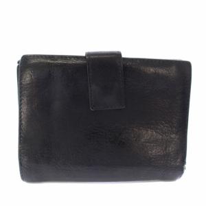 LOEWE アナグラム レザー 二つ折り財布 レザー スタッズ 黒 /TK OH