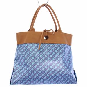 GHERARDINI ソフティ ハンドバッグ 総柄 青 /TK