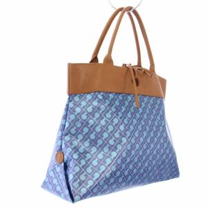 GHERARDINI ソフティ ハンドバッグ 総柄 青 /TK