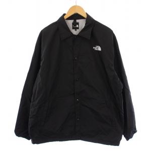ザ コーチジャケット ロゴ刺繍 ナイロン L 黒 NP72450 /BM