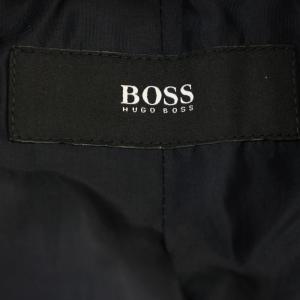 HUGO BOSS チェスターコート ダブル ロング コート 48 ネイビー 濃紺 /G