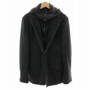 テーラードジャケット グレンチェック柄 50 ブラック