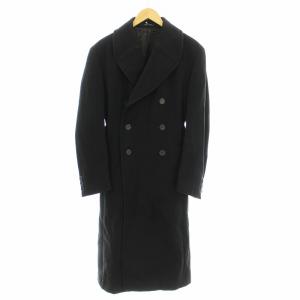 チェスターコート D1L8200 ダブル ロング コート 48 黒 ブラック /G
