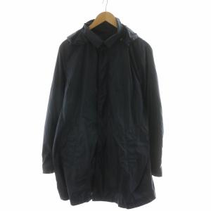 PLUS ジャケット マウンテンパーカー アウター ロング 長袖 フーディー L ネイビー DO44AFCH901