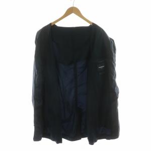 Papas PLUS ジャケット マウンテンパーカー アウター ロング 長袖 フーディー L ネイビー DO44AFCH901