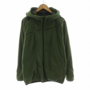 フリースジャケット ジップアップ アウター フーディー 長袖 ロゴ 0 オリーブ DX-A1167 /NQ