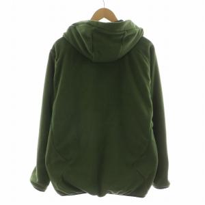 DESCENTE フリースジャケット ジップアップ アウター フーディー 長袖 ロゴ 0 オリーブ DX-A1167 /NQ