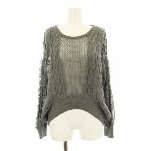 TOGA ARCHIVES ニット メッシュ 長袖 ケーブル 1 グレー TP11-XN240 /KU