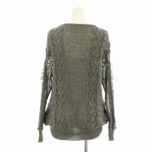 TOGA PULLA TOGA ARCHIVES ニット メッシュ 長袖 ケーブル 1 グレー TP11-XN240 /KU