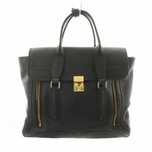 パシュリミディアムサッチェル ハンドバッグ レザー ブラック /NQ